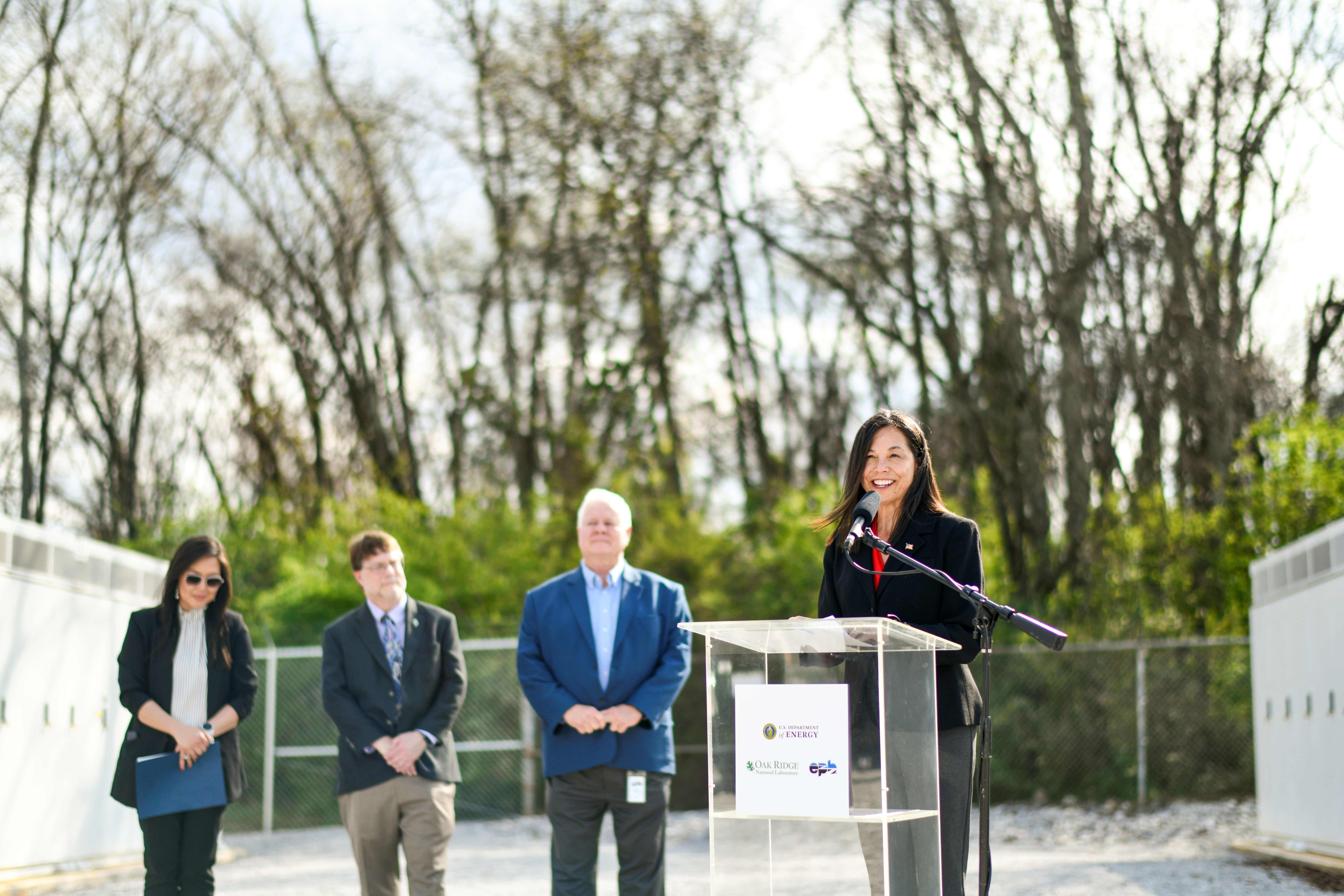 Press conference at EPB energy storage microgrid