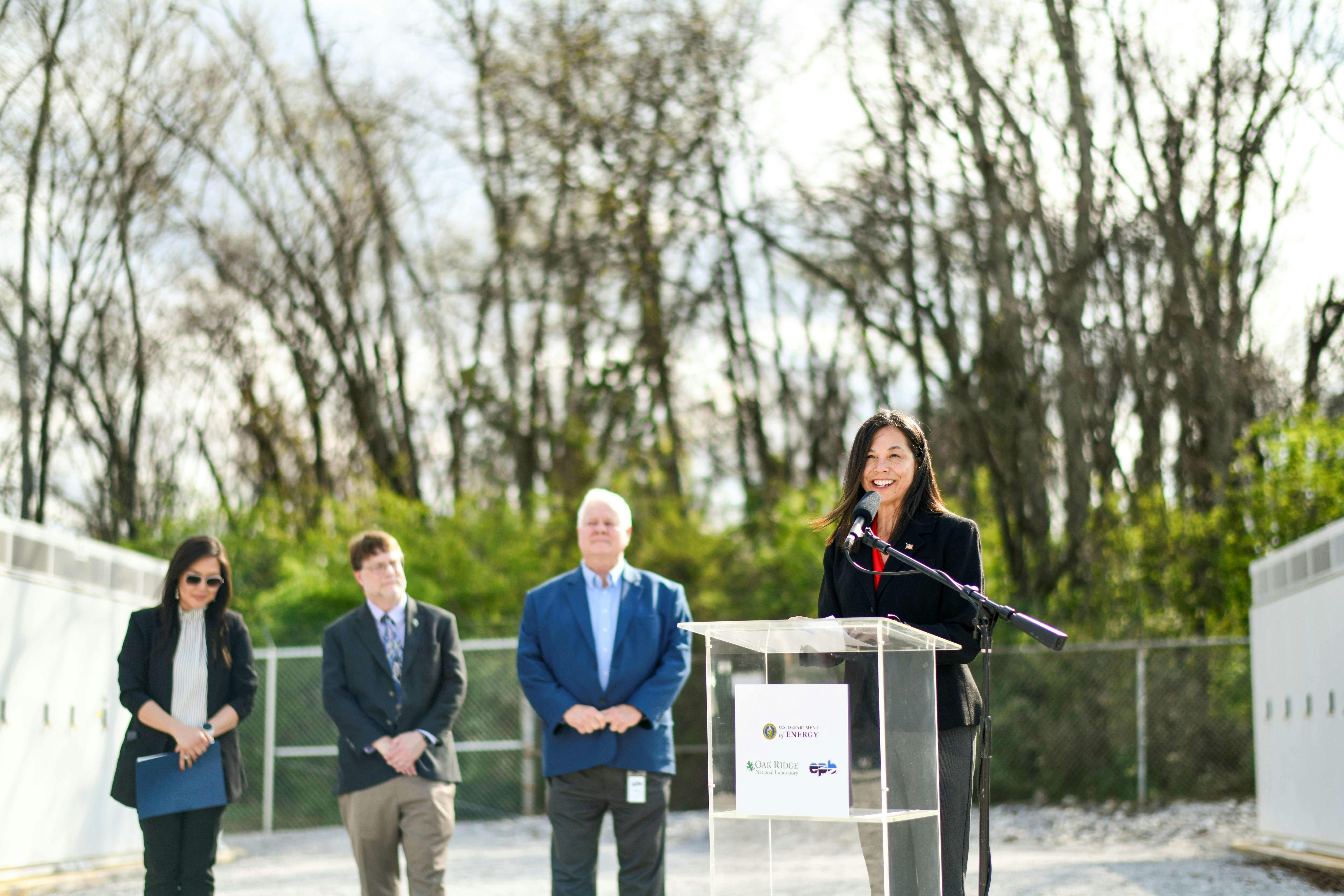 Press conference at EPB energy storage microgrid