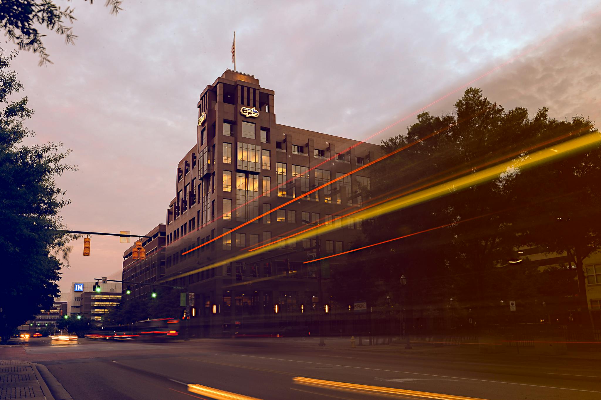 EPB building at night