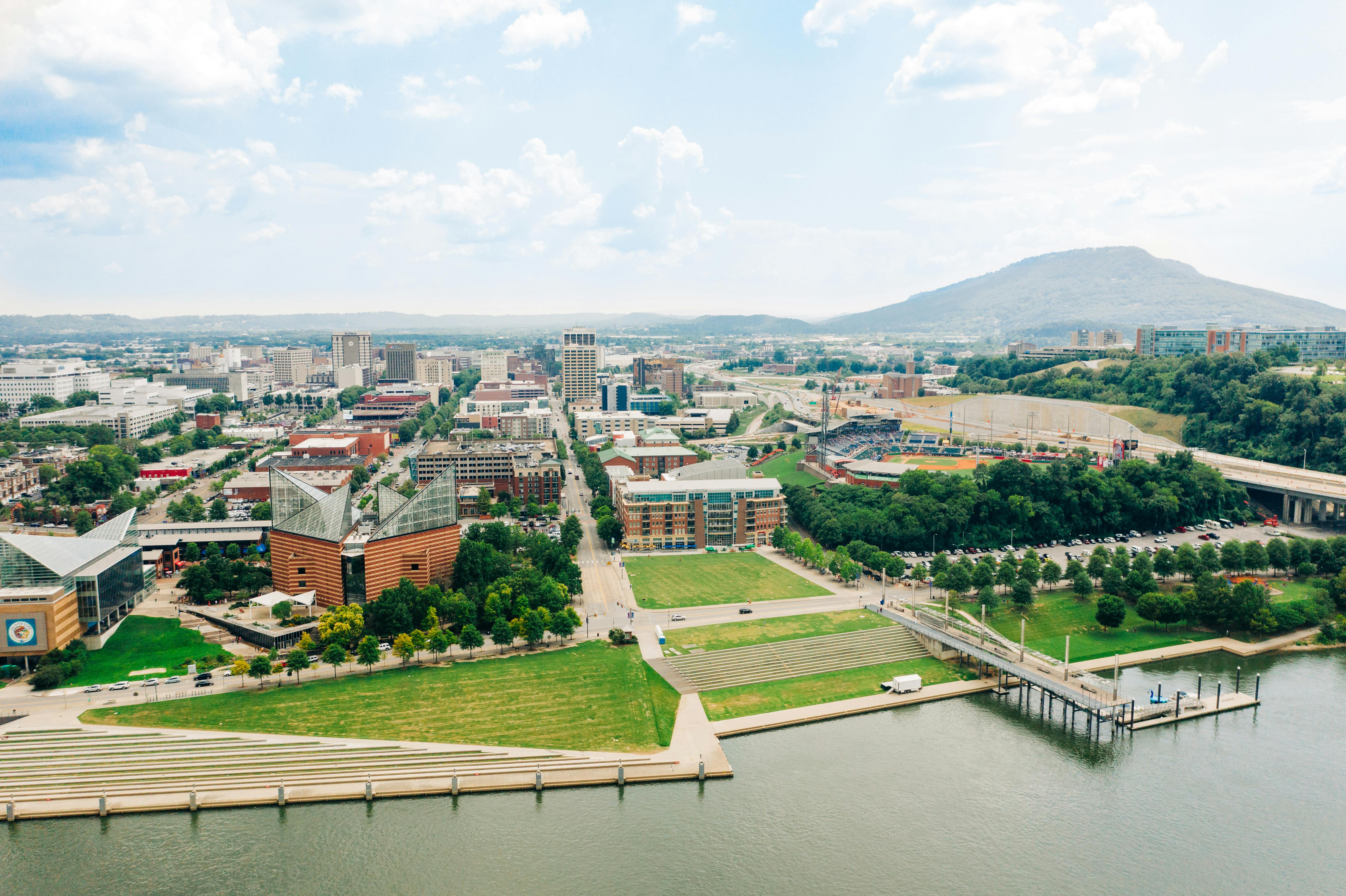 Arial view of Chattanooga Ross Landing