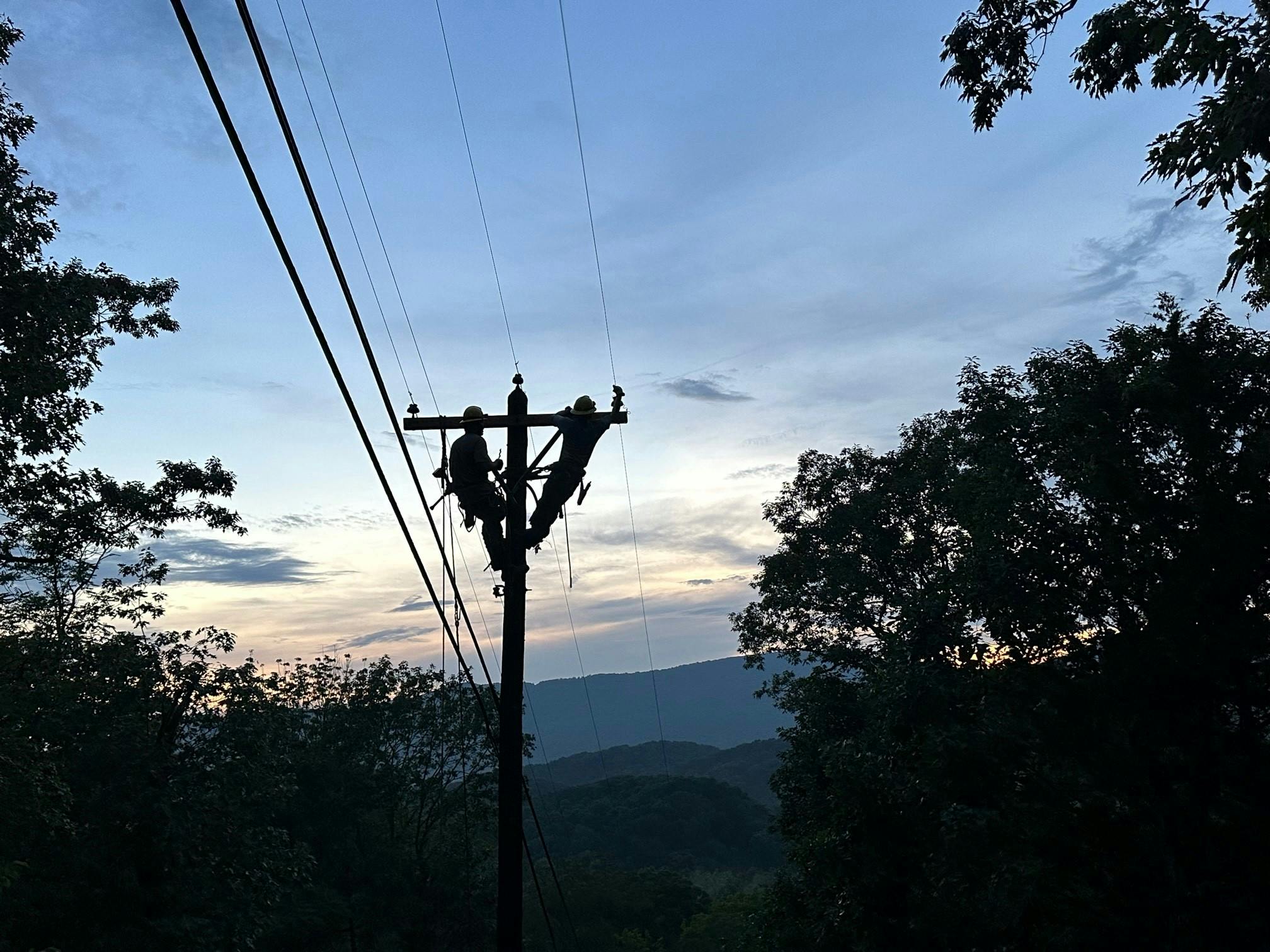 EPB lineman silhouette