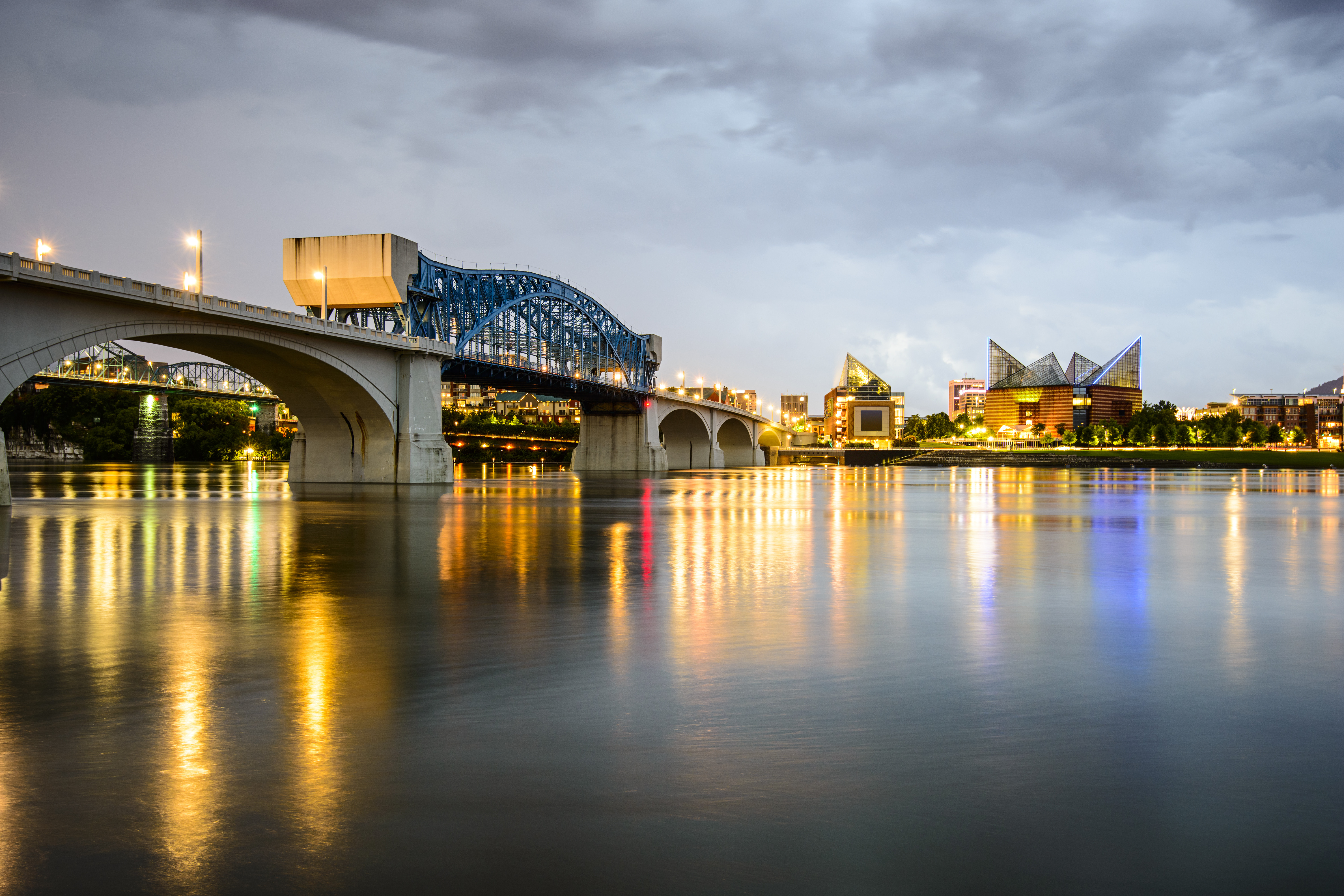 Market Street Bridge at night