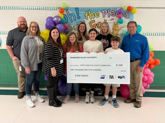 North Hamilton County Elementary receives TVA EPB Stem Grant
